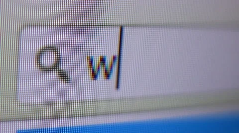 Internet search engine typing Stock Footage 61458754