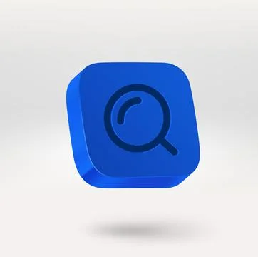 Internet search icon. Mobile application icon. 3d vector icon isolated on w.. Stock-Illustration