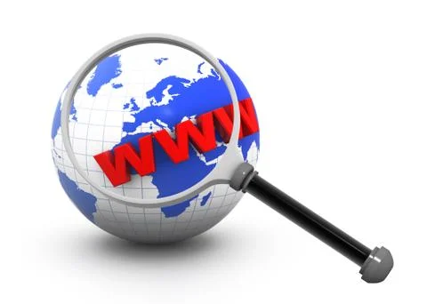 Internet search. Stock Illustration