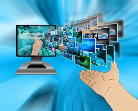 Internet search Stock Illustration