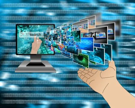 Internet search Stock Illustration