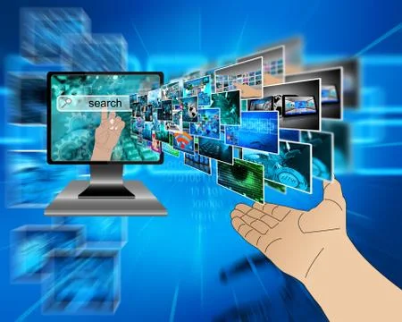 Internet search Stock Illustration