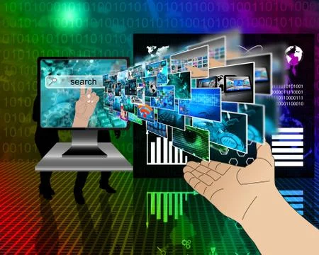 Internet search Stock Illustration