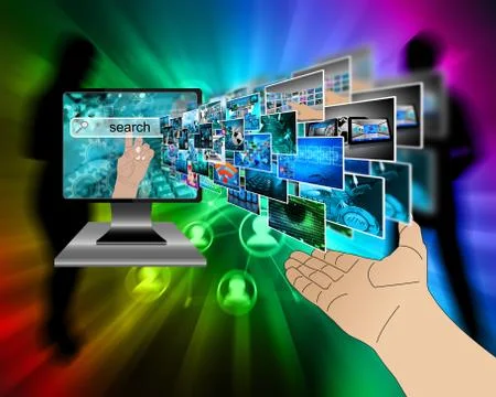 Internet search Illustrazione stock