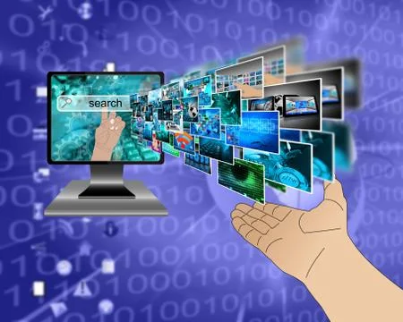 Internet search Illustrazione stock