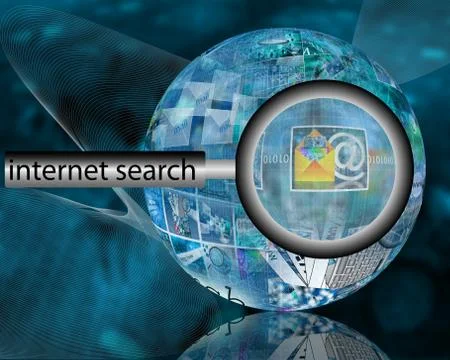 Internet search Illustrazione stock