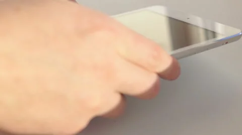 Internet search on the tablet (2) Video stock 48629999