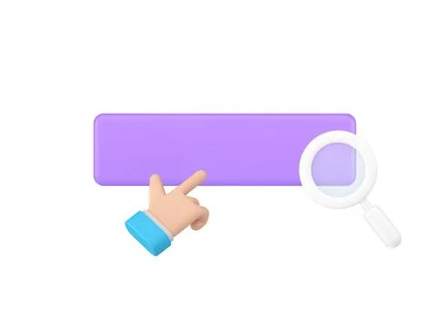 Internet searching bar window web site address tool business man hand cursor  Stock Illustration