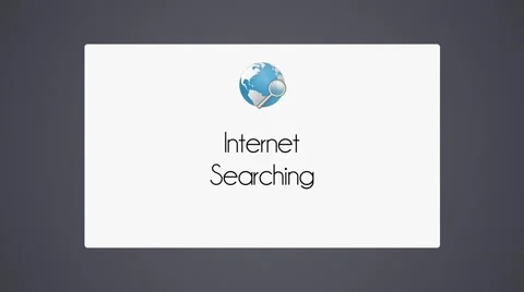 Internet searching icon Stock Footage 40744700