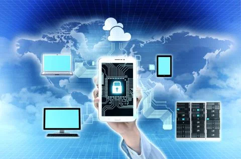 Internet Secure Connection Stock Illustration