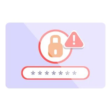 Internet secure password icon cartoon vector. Access user Illustrazione stock