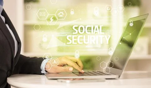 Internet security and data protection concept 스톡 사진