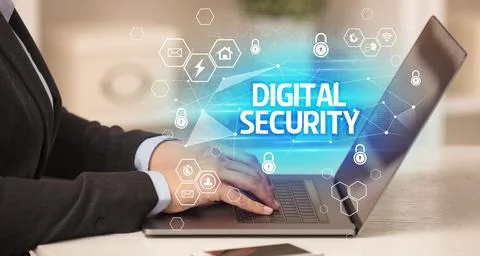 Internet security and data protection concept Stock Photos