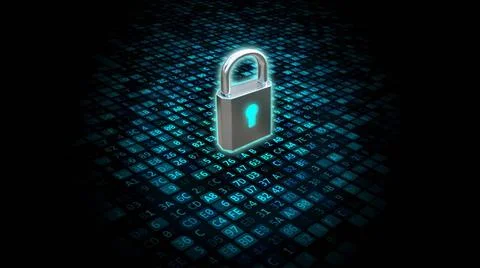  Internet Security and Data Protection Concept Conceptual Image of softwar... Foto stock