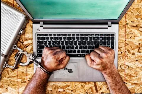 Internet security and data security Stock Photos