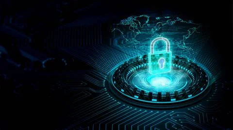  Internet security and information technology concept Internet security co... Stock-Fotos