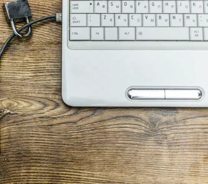 Internet security and network protection concept, padlock and connection plug Stock Photos