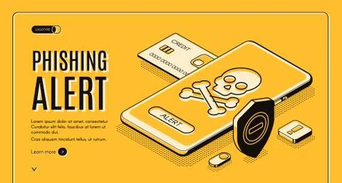 Internet security application vector web banner Stock Illustration