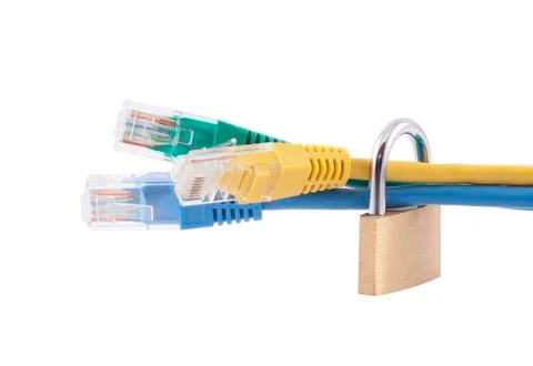 Internet security. Clipping path included. Stock Photos