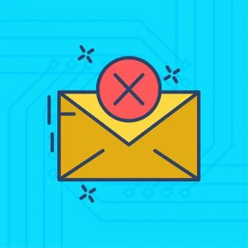 Internet security colored icons with blue background Illustrazione stock