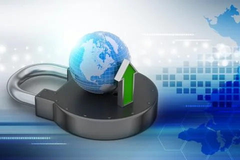 Internet security concept 스톡 일러스트