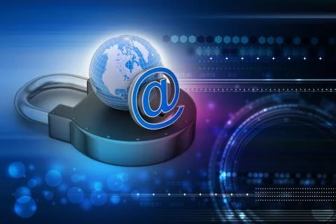 Internet security concept Stock Illustration