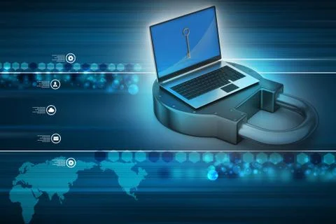 Internet security concept Stock Illustration