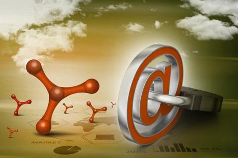 Internet security concept Stock Illustration