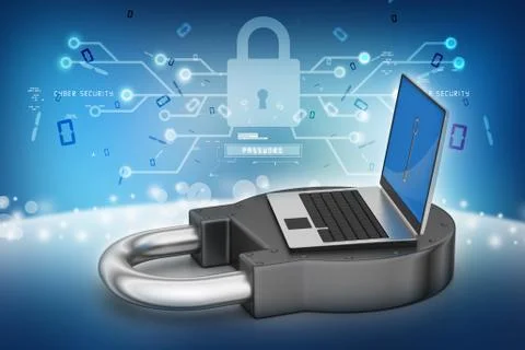 Internet security concept Stock Illustration