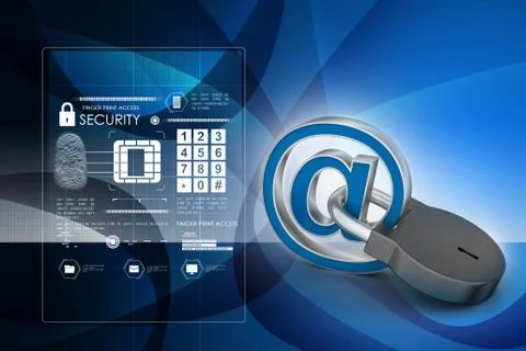 Internet security concept Illustrazione stock
