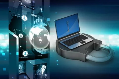 Internet security concept 스톡 일러스트