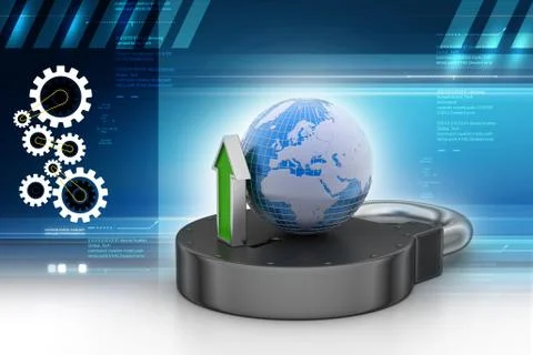 Internet security concept Stock Illustration