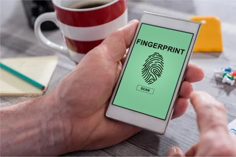 Internet security concept on a smartphone 库存照片