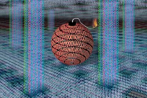 Internet security, conceptual illustration Illustrazione stock