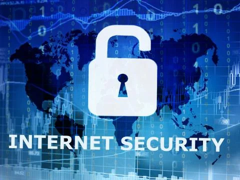 Internet security conceptual image Stock Illustration