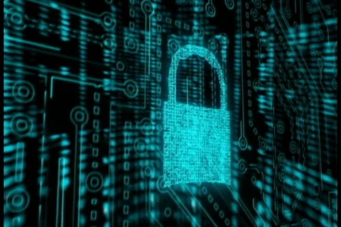 Internet security ,cyber data background Stock Footage 87064913