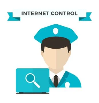 Internet security data privacy vector illustration Stock Illustration