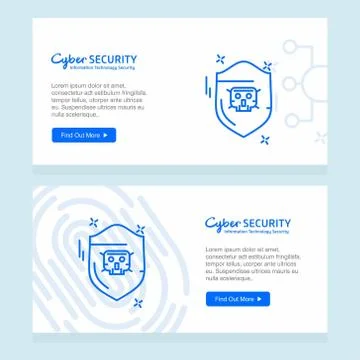 Internet security design with creative design and logo Stock Illustration