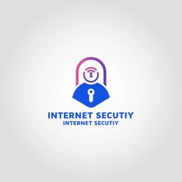 Internet security design template inspiration Stock Illustration
