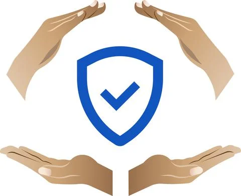 Internet security. Flat vector illustration on a white background. Stock Illustration