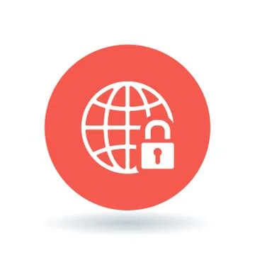 Internet security icon Stock Illustration