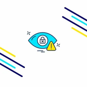 Internet security icon with light background and unique design Stock Illustration