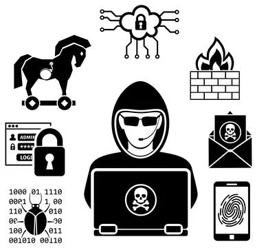 Internet Security Icon Set イラスト素材
