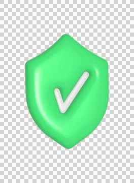 Internet security icon on transparent background, 3d rendering Stock Illustration