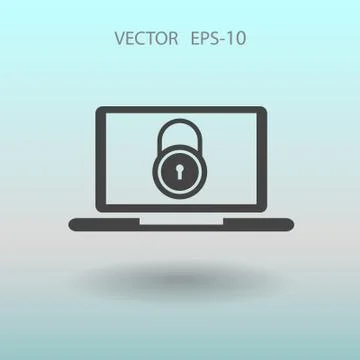 Internet security icon. vector illustration Stock Illustration