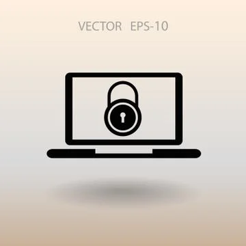 Internet security icon. vector illustration Stock Illustration