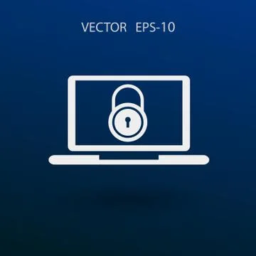 Internet security icon. vector illustration Illustrazione stock