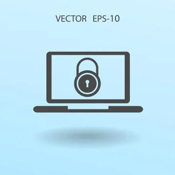 Internet security icon. vector illustration Stock Illustration