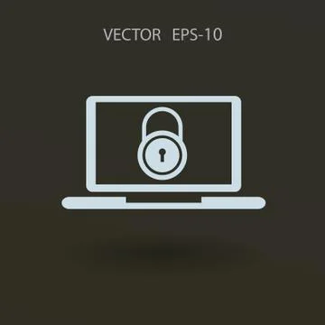 Internet security icon. vector illustration Stock Illustration