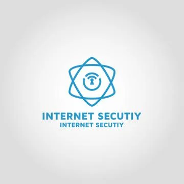 Internet security Vector logo design template Stock-Illustration